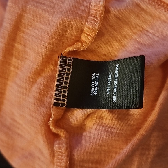 Torrid Cotton Short Sleeve Shirt Scoop Neck Orange Size 3 Large - Picture 4 of 4